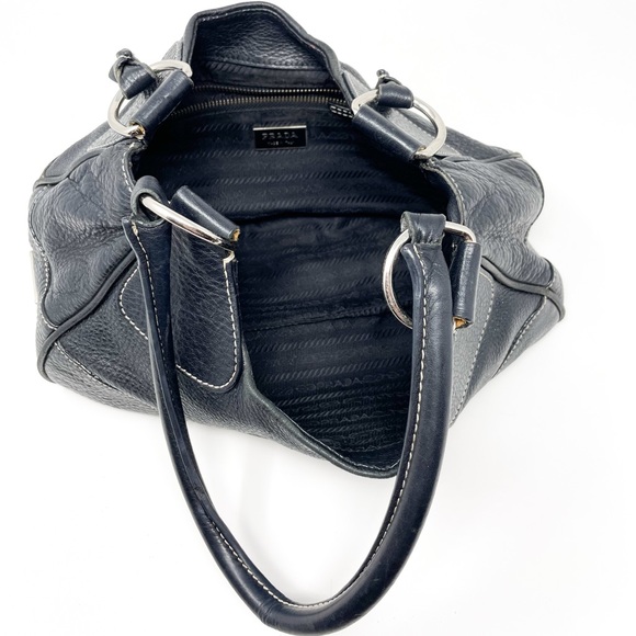 Vintage Prada Leather Moon Bag Black - Picture 11 of 14